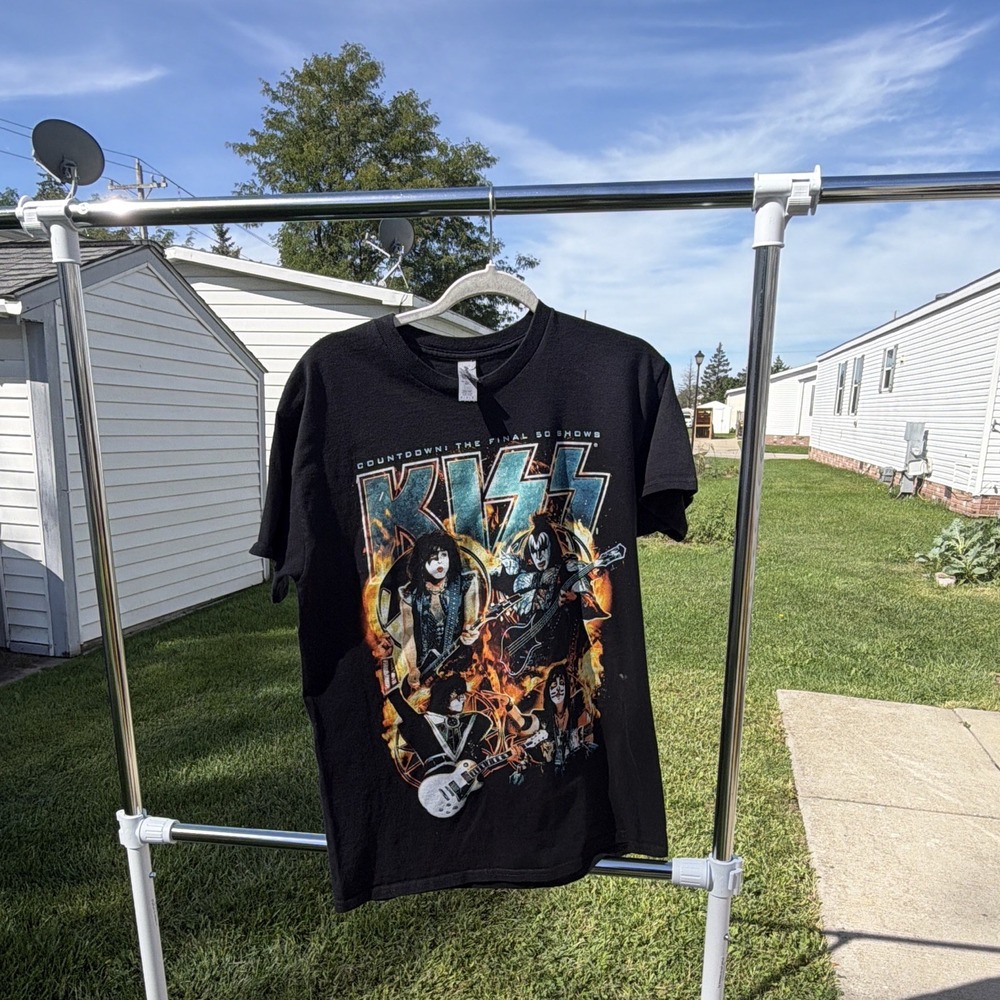 Kiss countdown the final 50 shows black gildan ultra cotton t shirt size M
